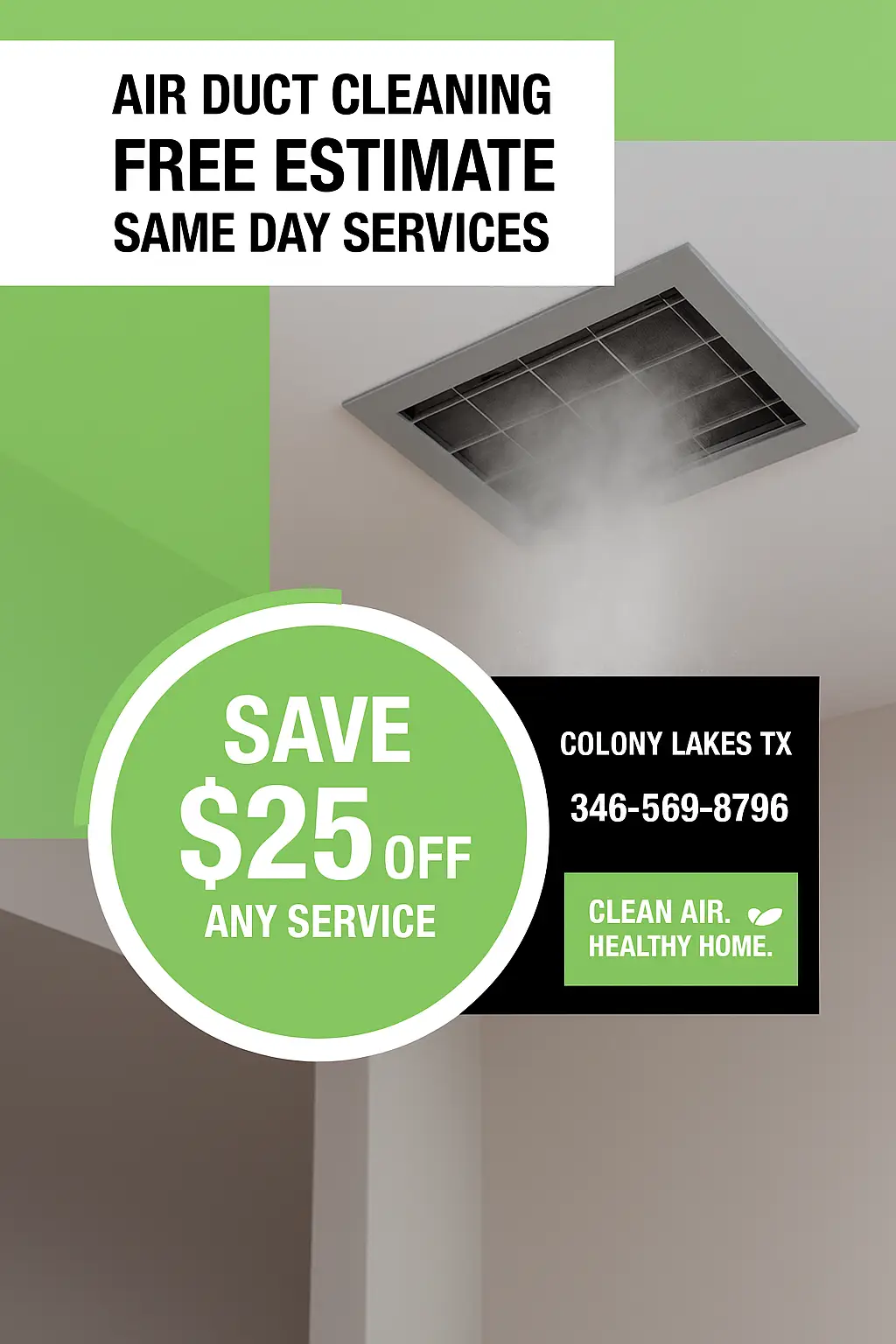 Air Duct Vent Cleaning Colony Lakes TX Coupon
